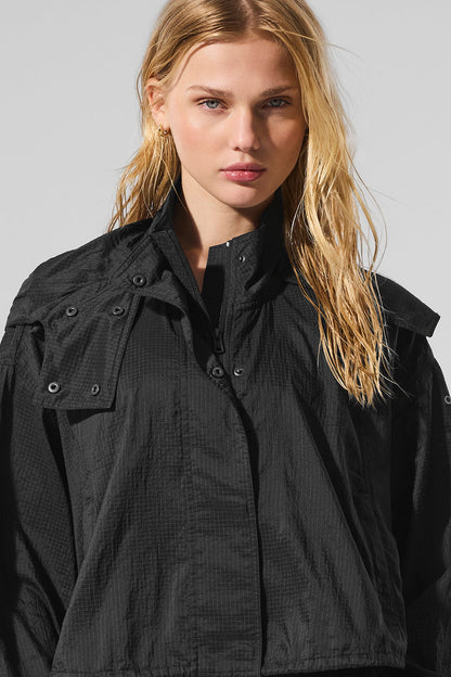 Cropped Game Time Full Zip Jacket