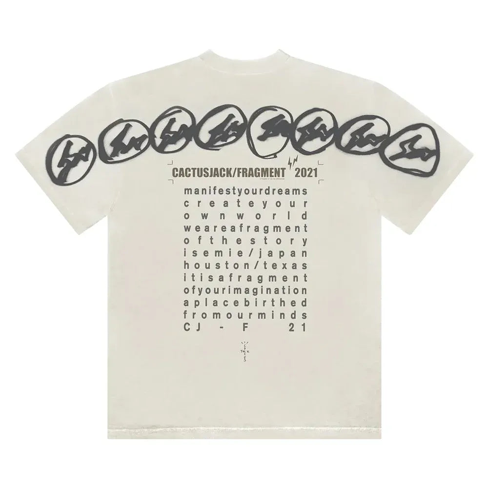 Travis Scott Cactus Jack X Fragment Manifest Tee