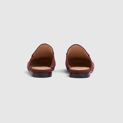 Women's Princetown slipper with crystals