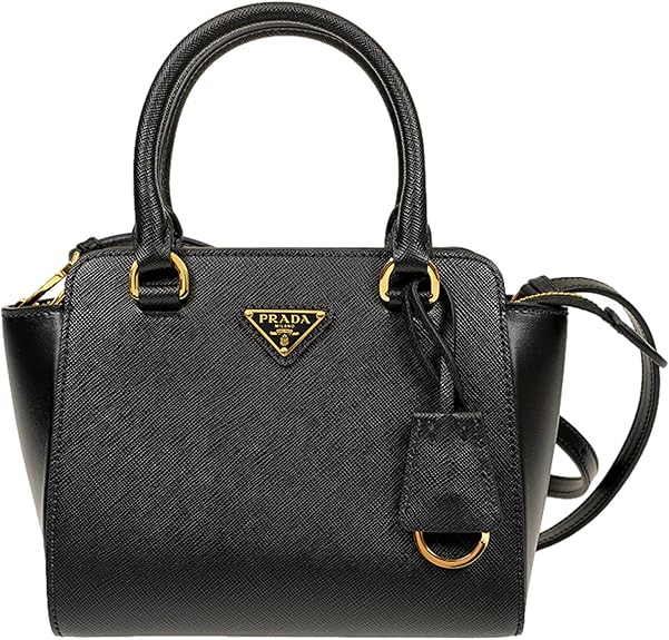 Prada Galleria Mini Saffiano Tote in Black