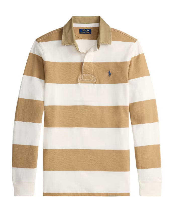Ralph Lauren Classic Fit Khaki-Collar Rugby Shirt