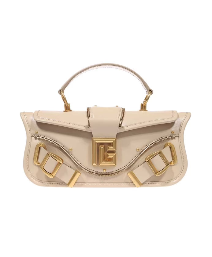 Chic Leather Handbag with Turn Lock