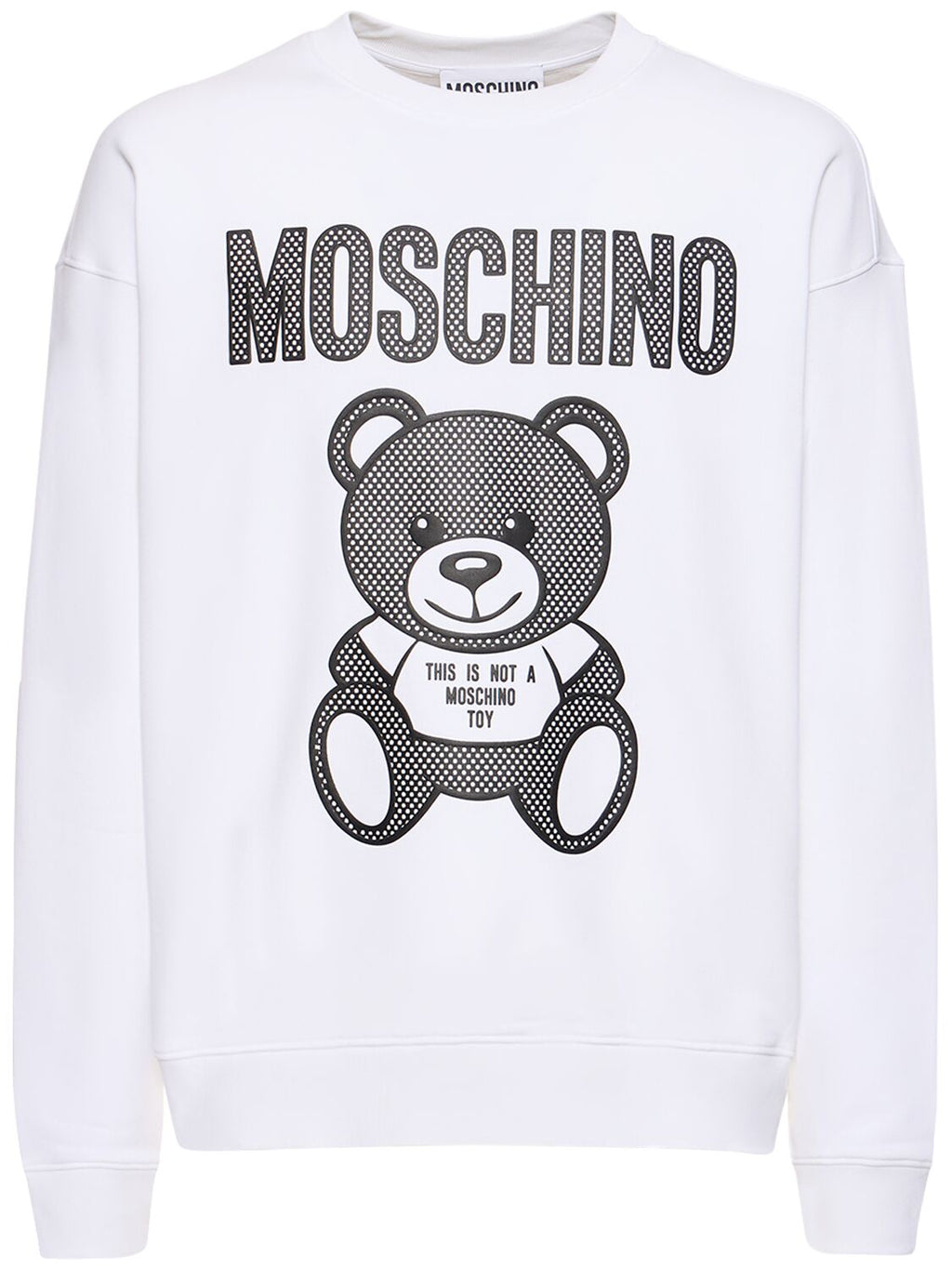 Moschino Moschino Teddy print organic cotton sweatshirt - Size: XL Sweatshirts | Shop From The Mirage