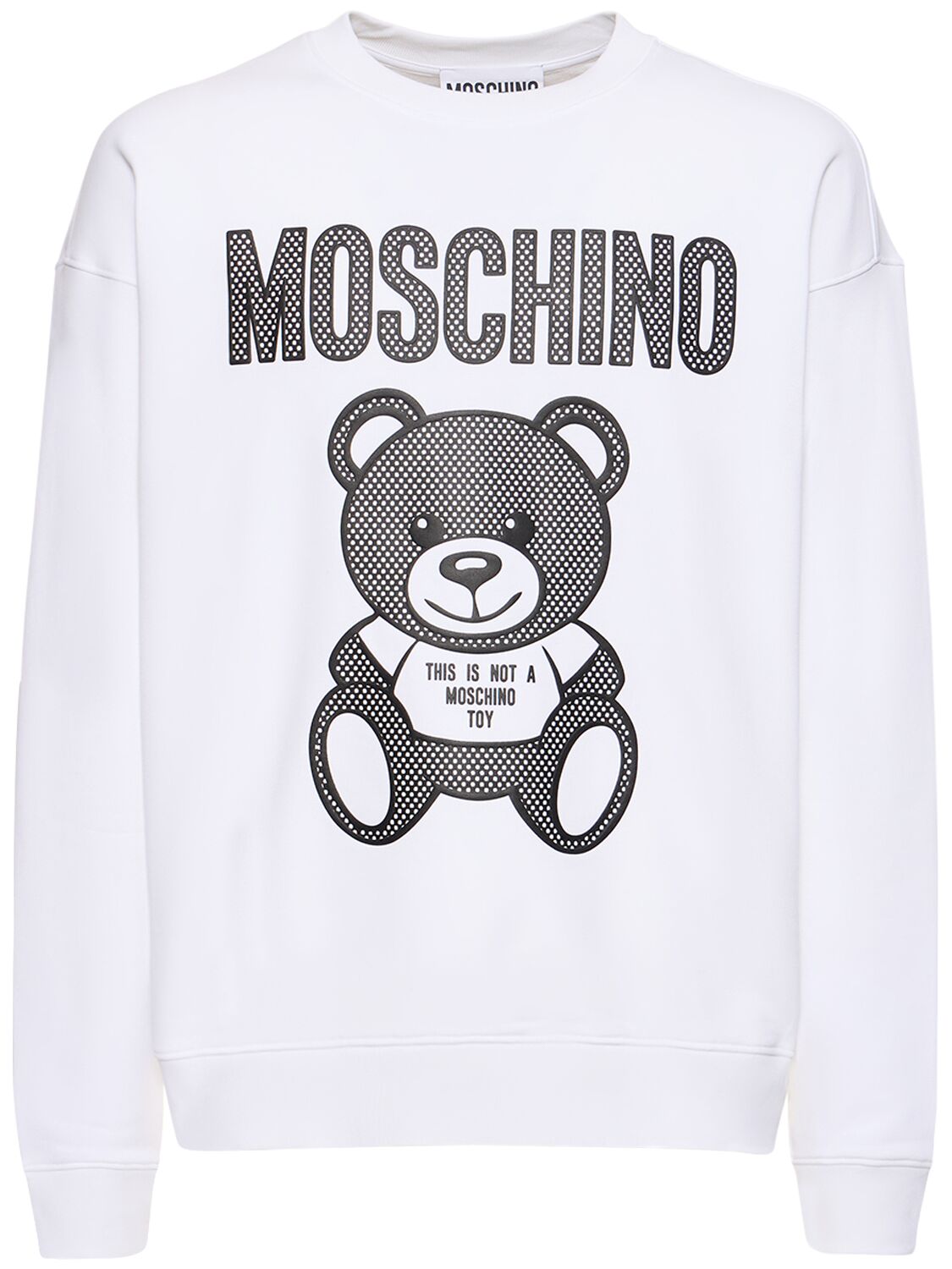 Moschino Moschino Teddy print organic cotton sweatshirt - Size: XL Sweatshirts | Shop From The Mirage