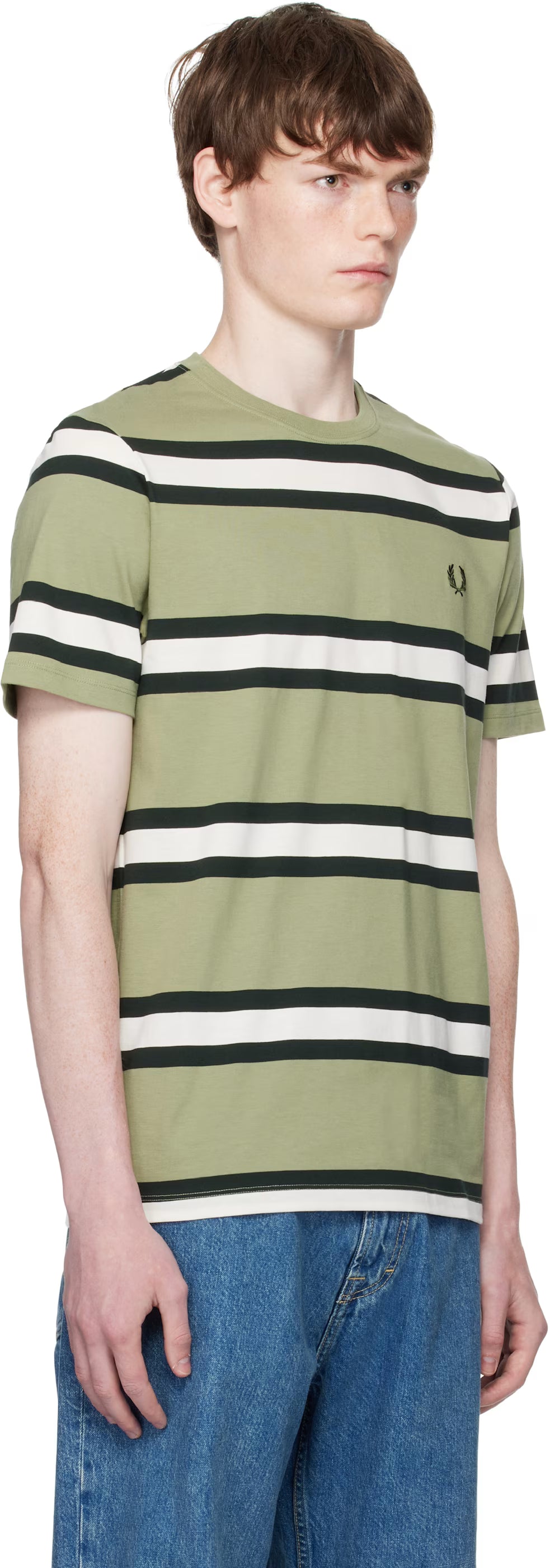 Khaki Bold Stripe T-shirt