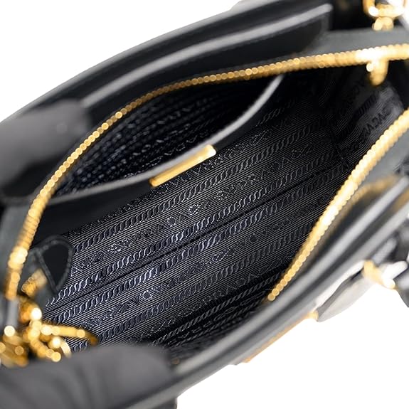 Prada Galleria Mini Saffiano Tote in Black