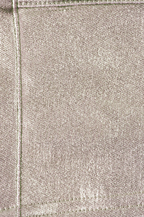 Metallic Denim Cargo Trousers in Champagne