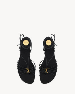 Saint Laurent BABYLONE sandals in smooth leather