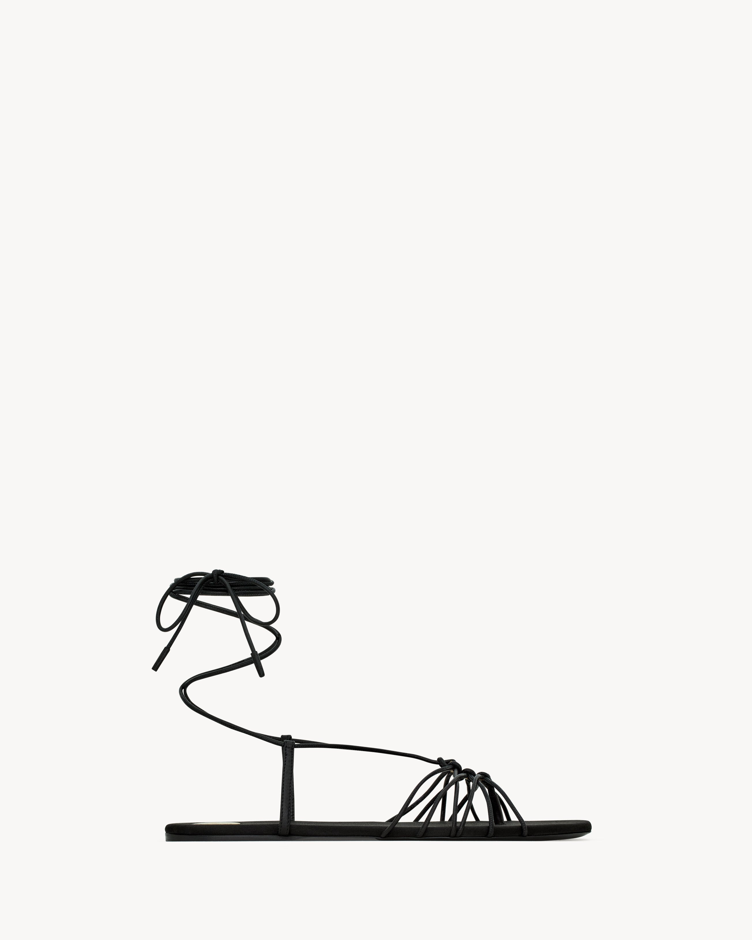 Saint Laurent BABYLONE sandals in smooth leather