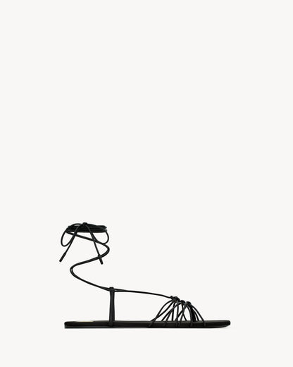 Saint Laurent BABYLONE sandals in smooth leather