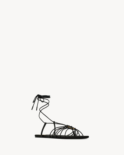 Saint Laurent BABYLONE sandals in smooth leather