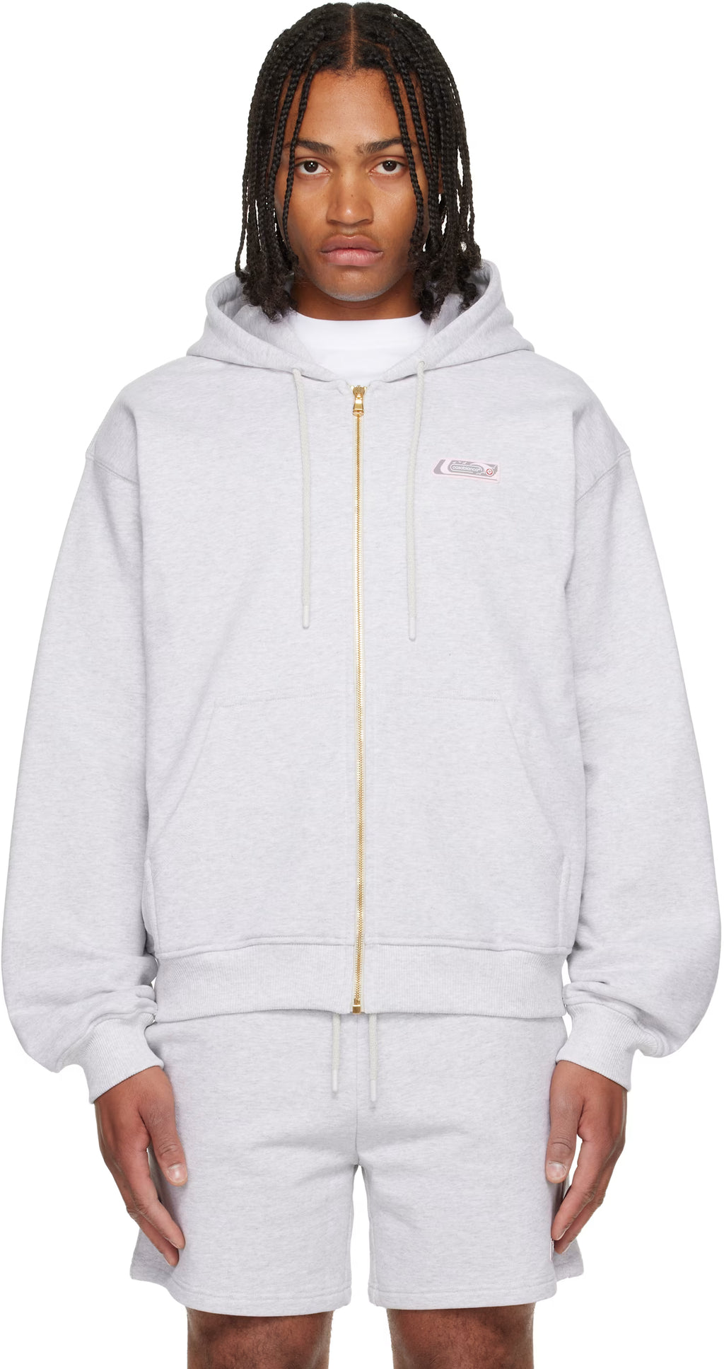 Gray Classic Full Zip Hoodie