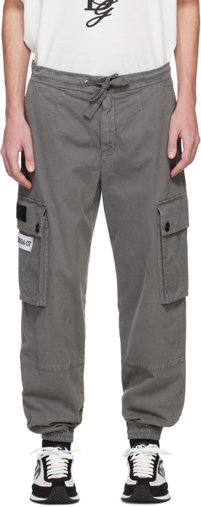 Dolce&Gabbana Gray Cotton Cargo Pants