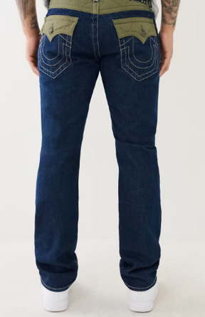 QUILTED RICKY SINGLE NEEDLE STRAIGHT JEAN