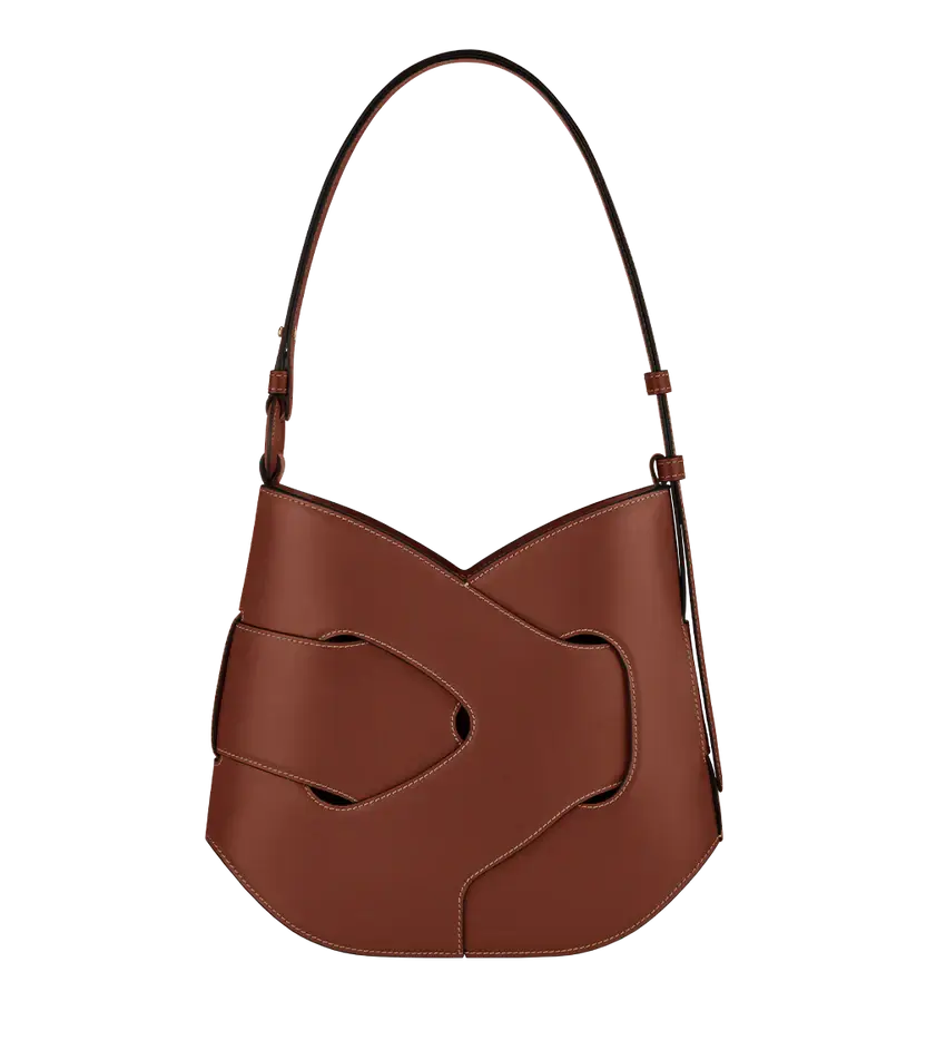 Polene Nodde Hobo Edition Smooth Cognac - Size: One Size Bags | Shop From The Mirage