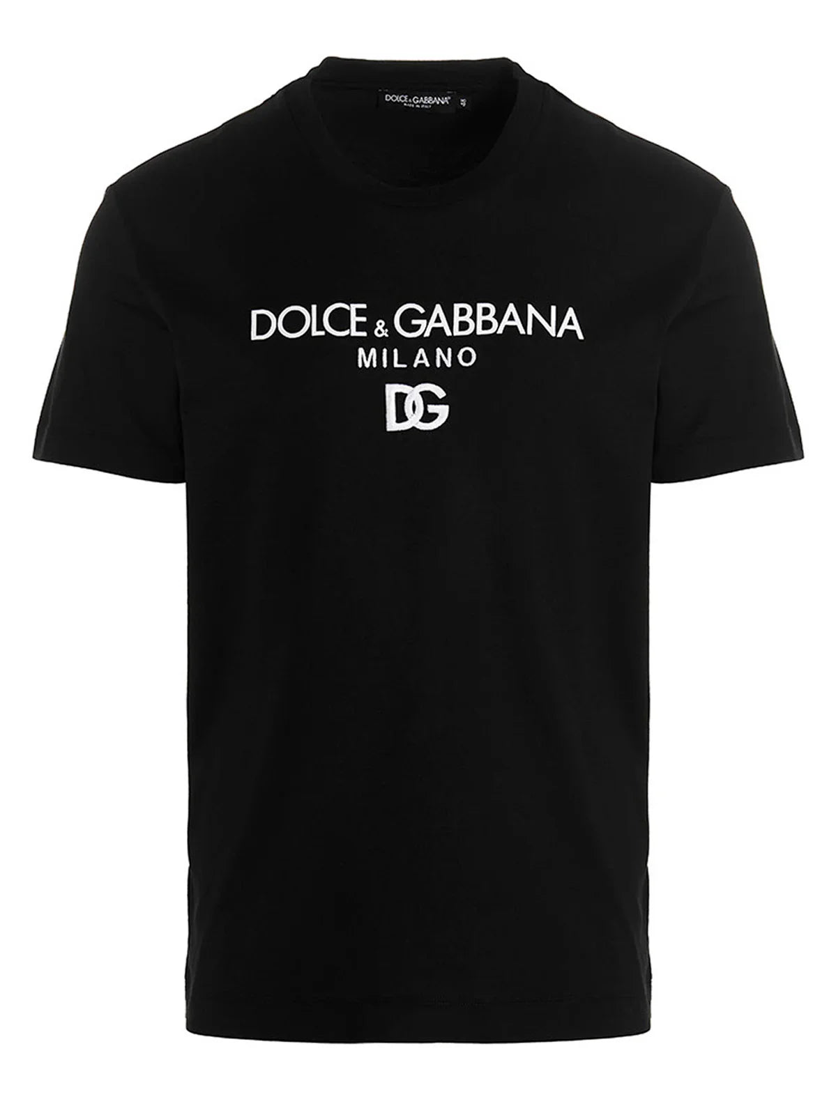 Dolce & Gabbana Flocked Logo T-Shirt in Black