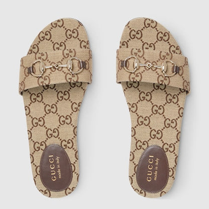 Women's slide sandal with Horsebit