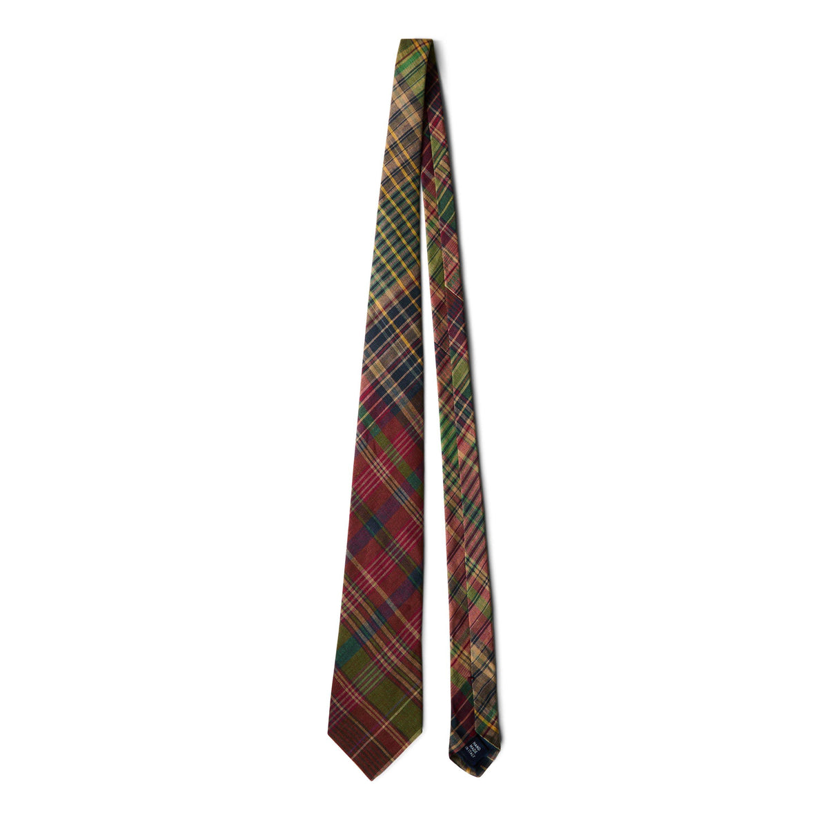 Linen Plaid Tie