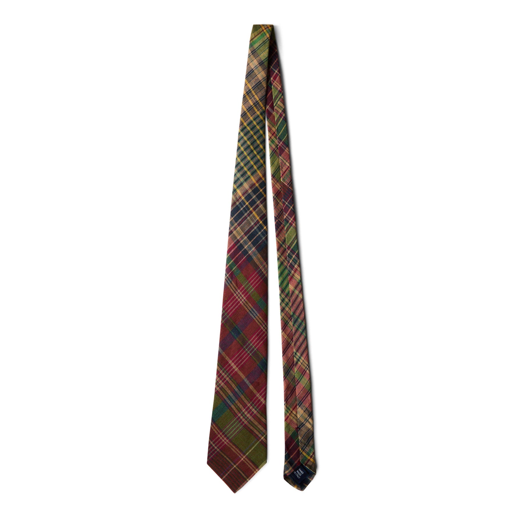Linen Plaid Tie