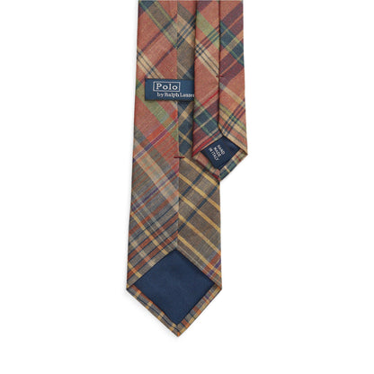 Linen Plaid Tie