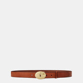 Id Oval-Buckle Vachetta Belt
