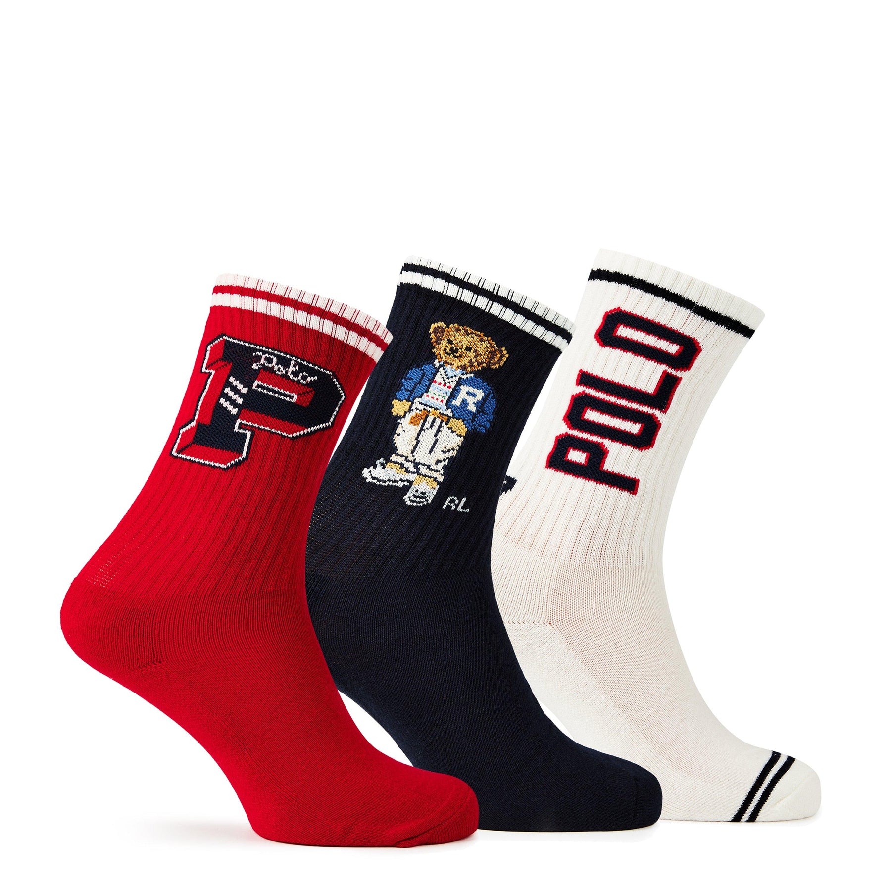 Polo Bear Crew Sock 3-Pack