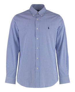 Polo Ralph Lauren Striped Cotton Shirt with Button-Down Collar