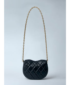 Quilted Leather Rocking Horse Shoulder Bag