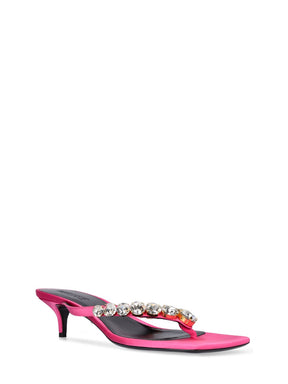 Versace 45mm Embellished satin sandals