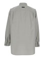 Fear of god Grey Shirt with Classic Collar and Logo Patch on the Rear in Cotton and Wool Blend Man