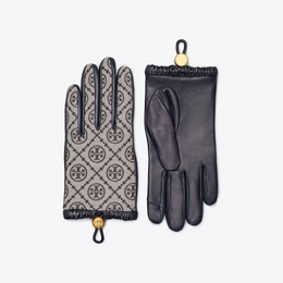 T Monogram Gloves
