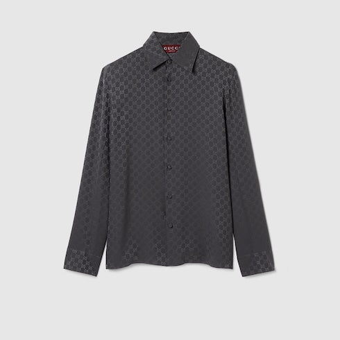 GG silk jacquard shirt