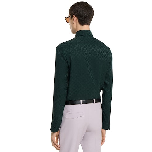 GG silk jacquard shirt