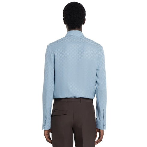 GG silk jacquard shirt