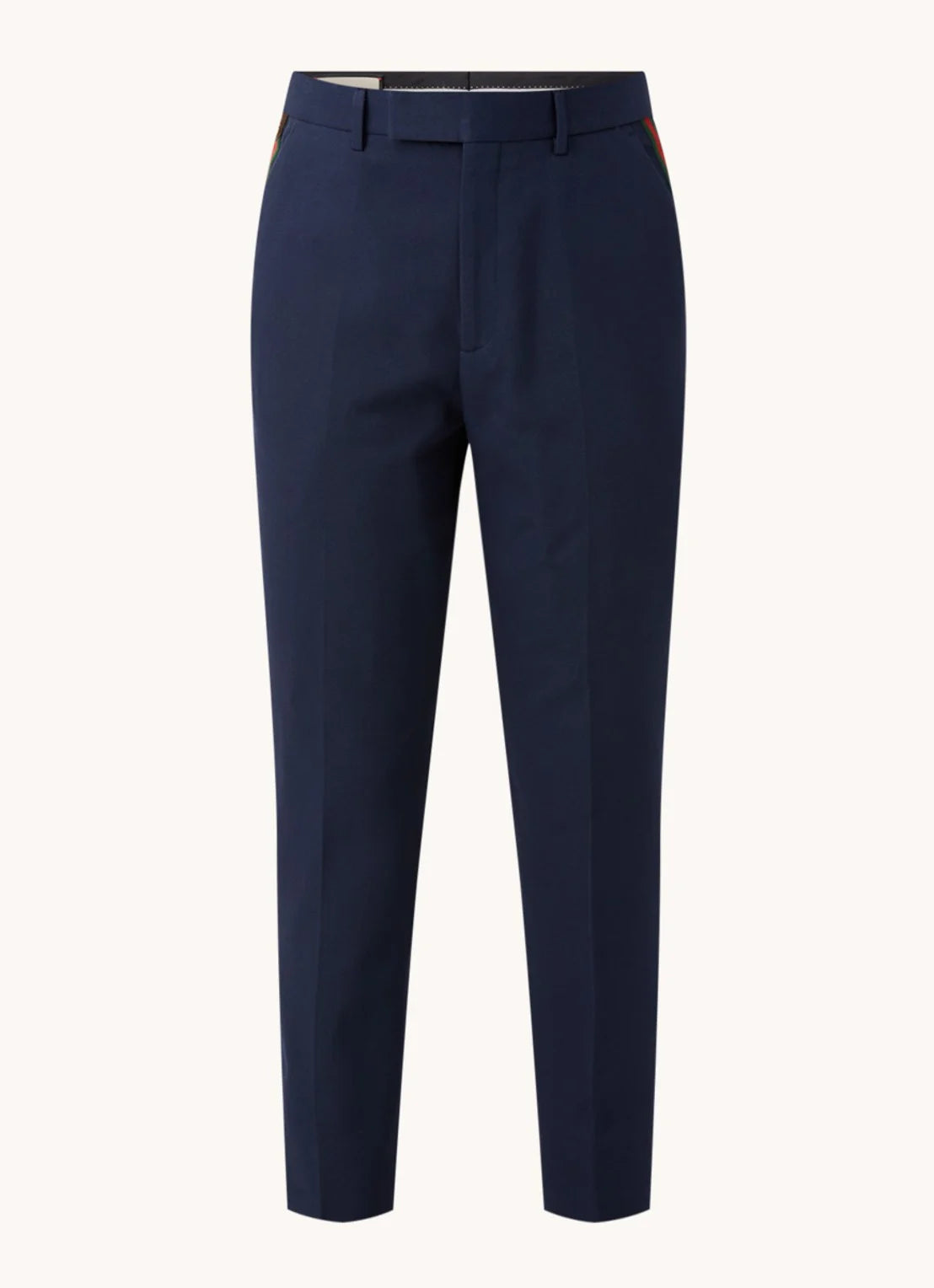 Gucci Women's Slim-Fit Cropped Trousers with Stripe Detail