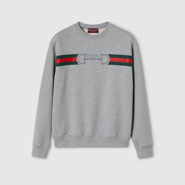Cotton jersey sweatshirt with print