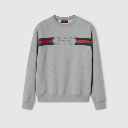 Cotton jersey sweatshirt with print