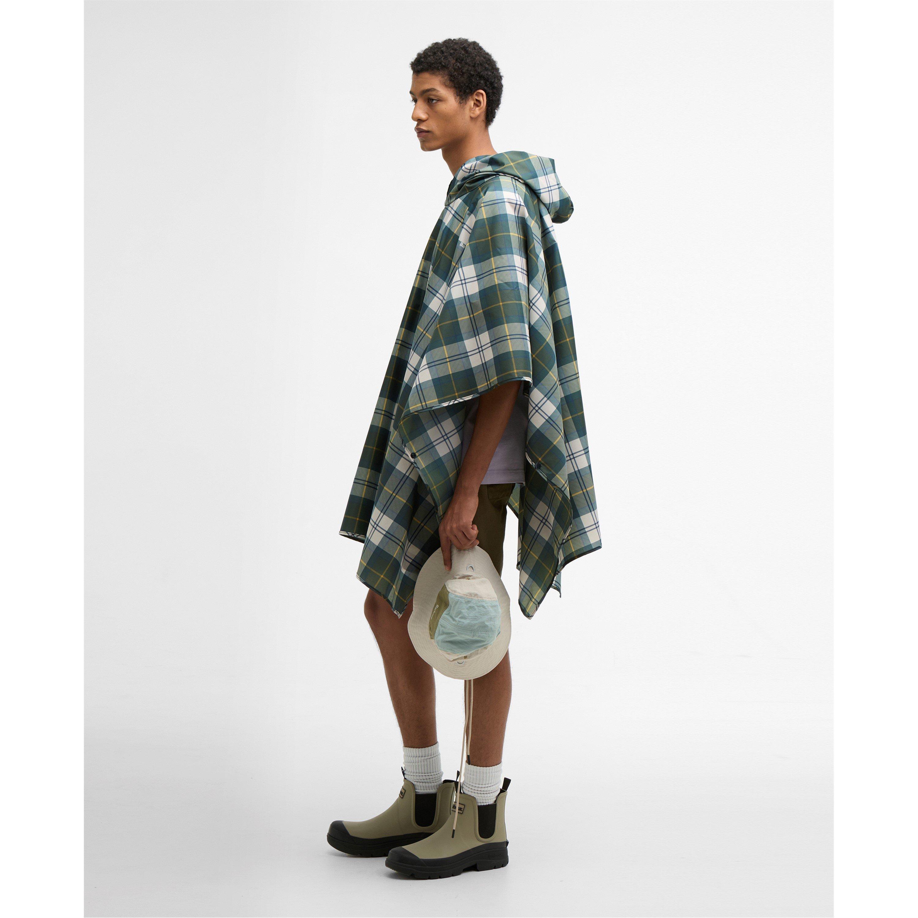 Tartan Water Resistant Hooded Poncho