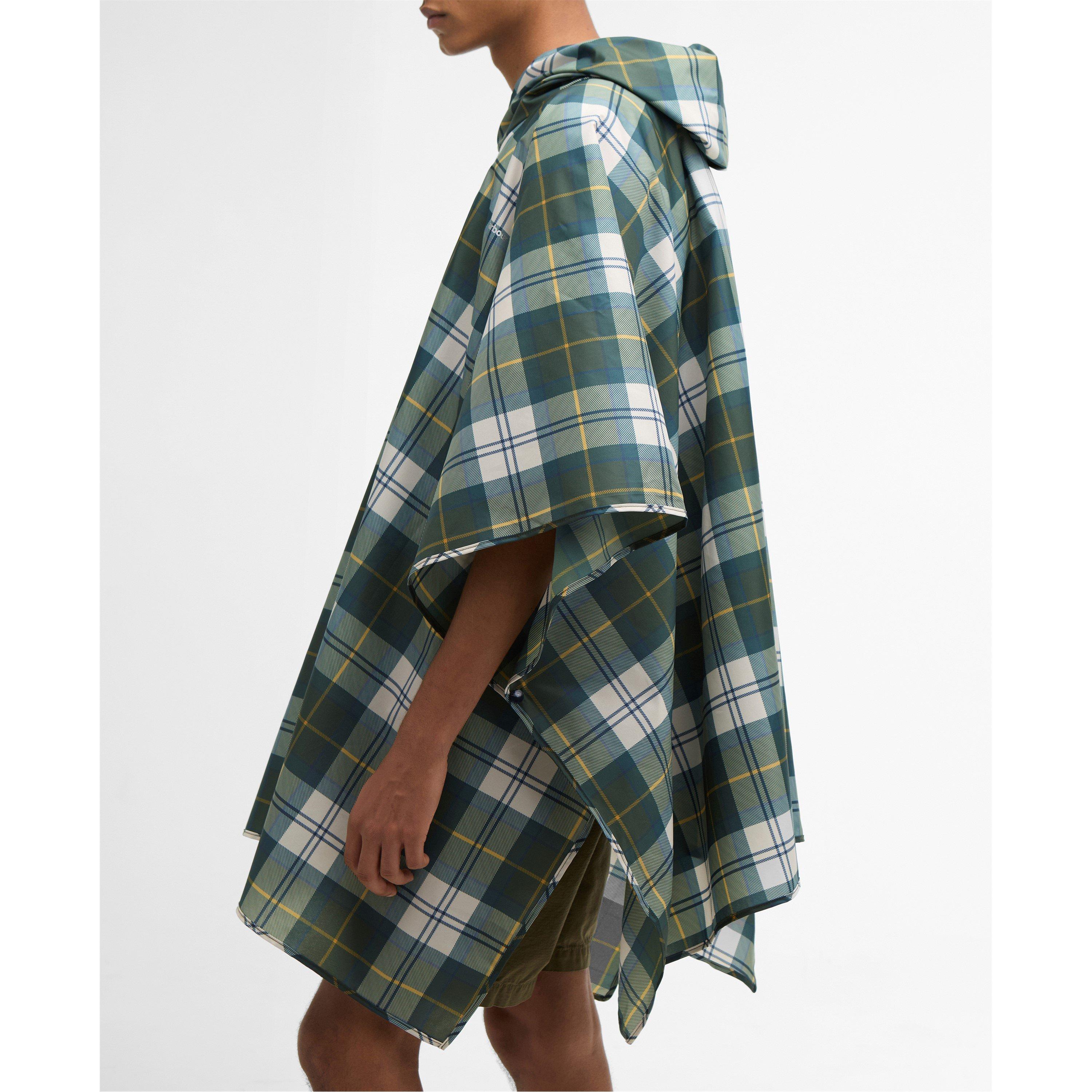 Tartan Water Resistant Hooded Poncho