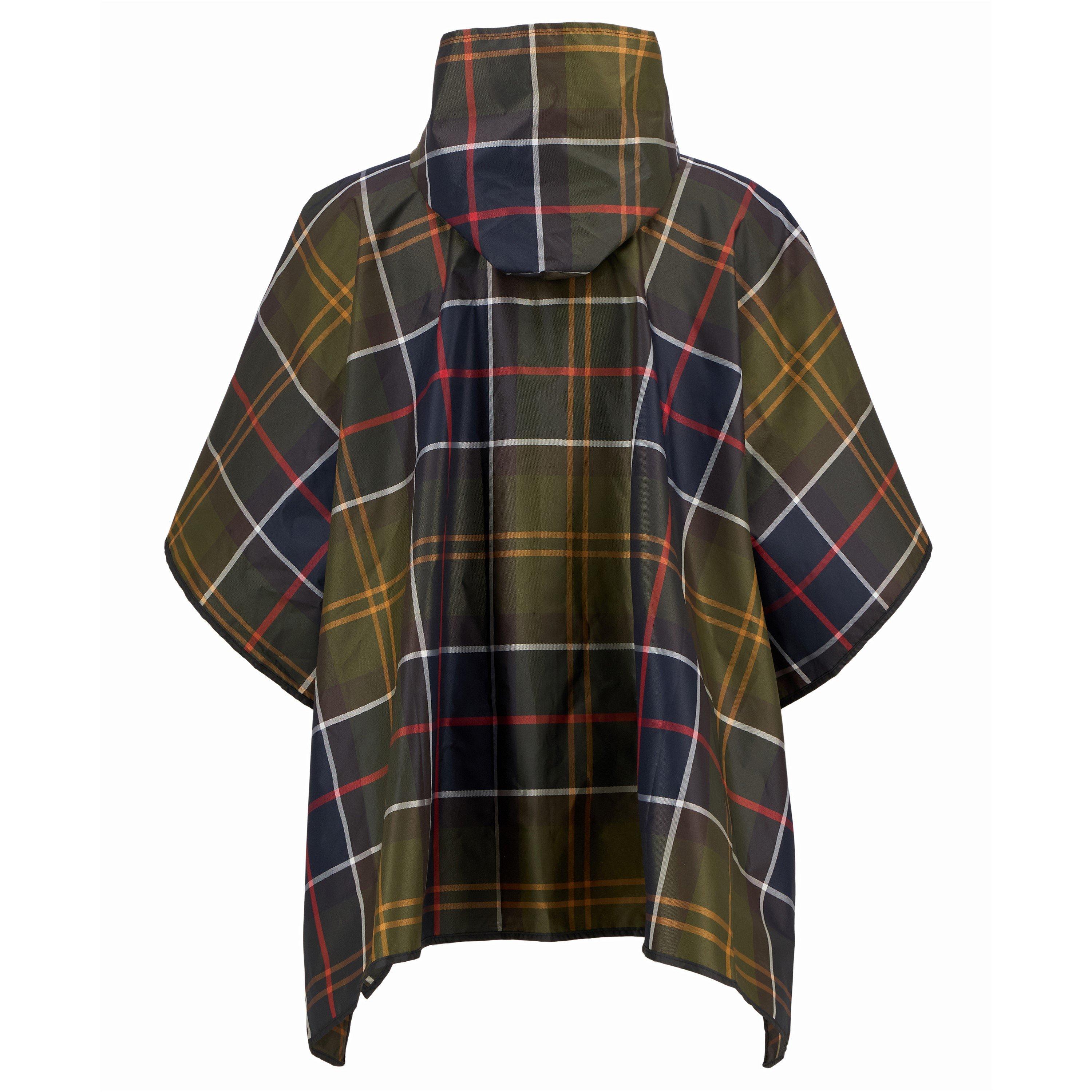 Tartan Water Resistant Hooded Poncho