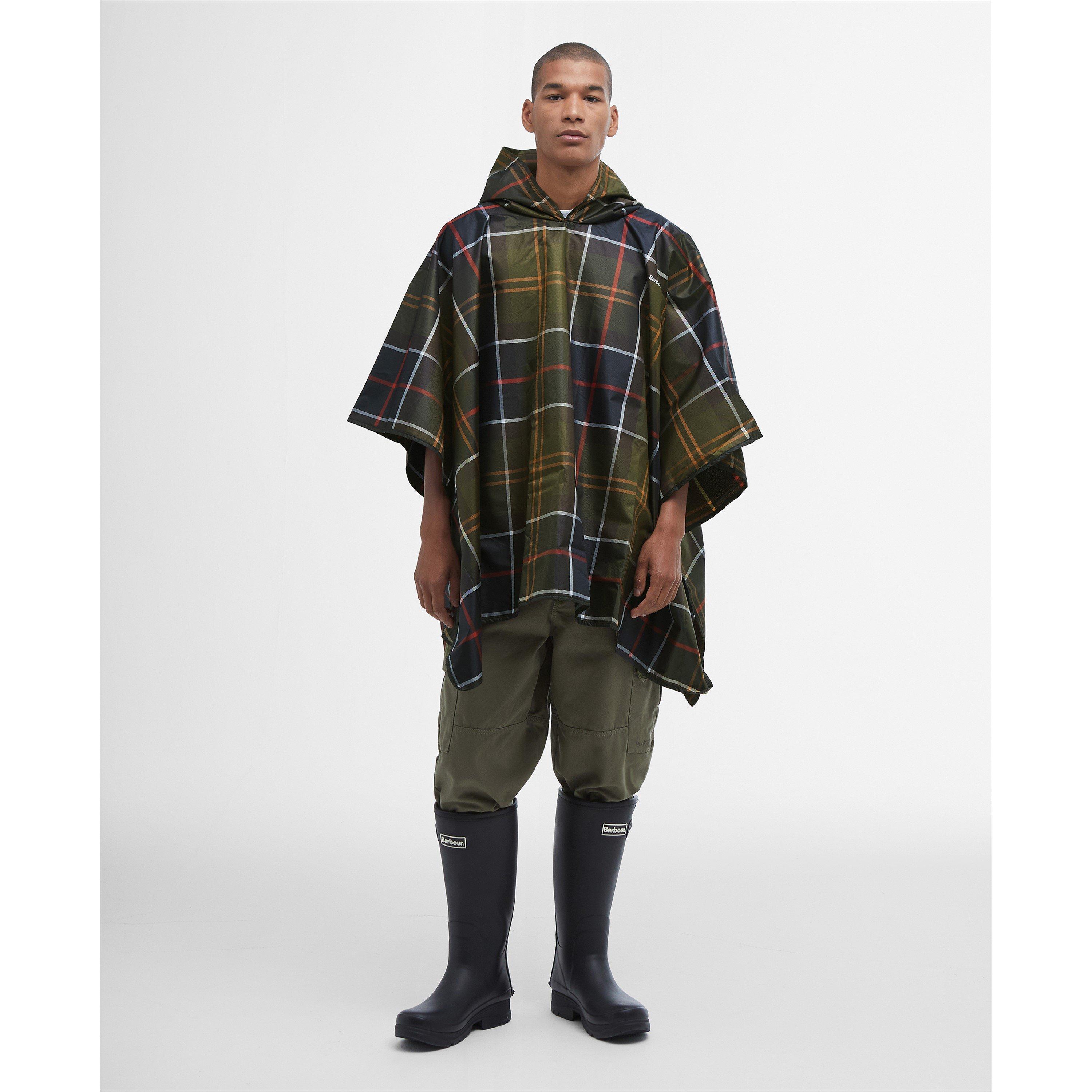 Tartan Water Resistant Hooded Poncho