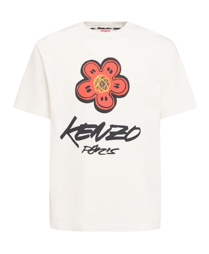 Kenzo Graphic Print White T-shirt