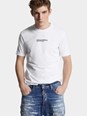 Dsquared2 'Cool Fit Tee' White T-Shirt with Logo Print on the Front in Cotton Man
