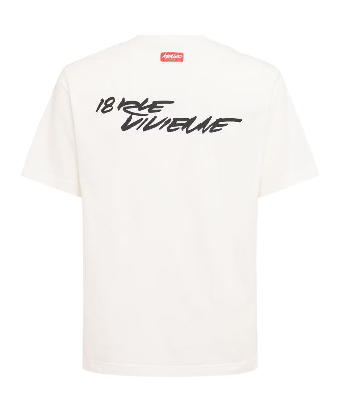Kenzo Graphic Print White T-shirt