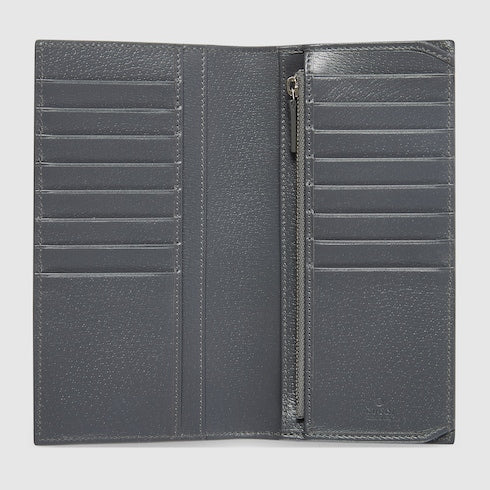 Grey interior GG long wallet