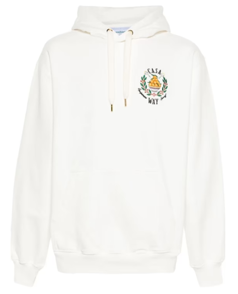 Casablanca Embroidered Cotton Hoodie