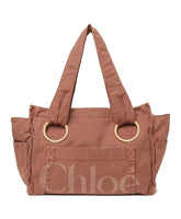 Pink Oversized Eyelet Bag