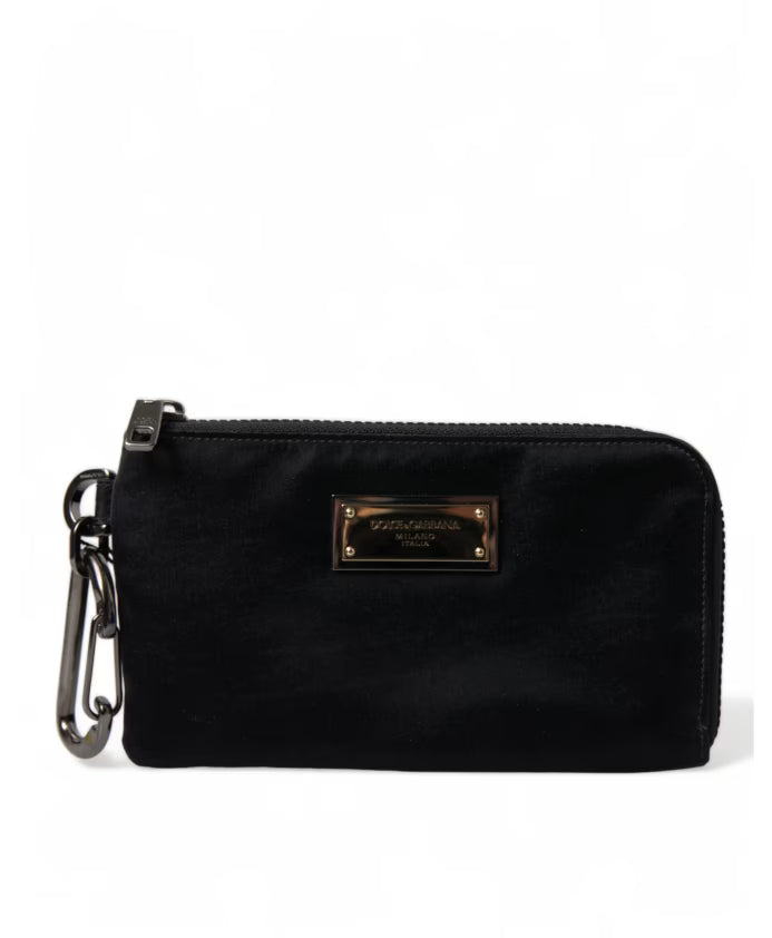 Luxury Nylon-Leather Designer Pouch