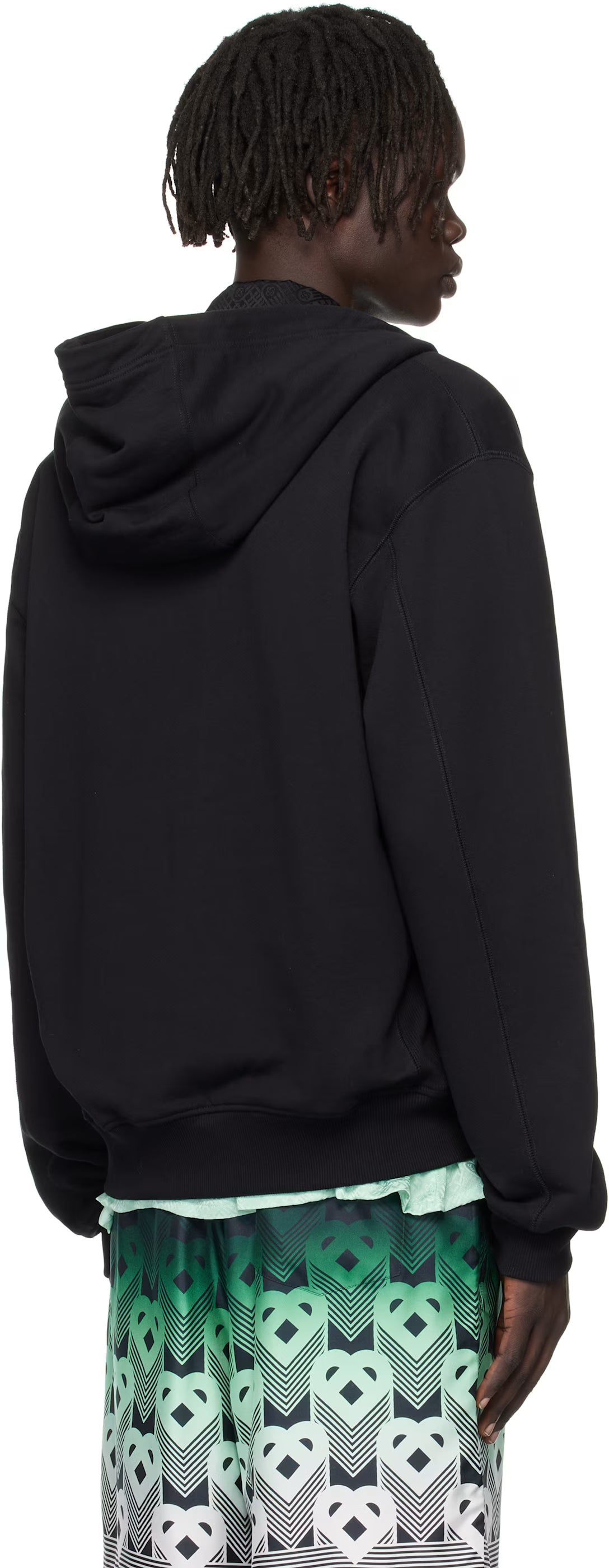 Black Sunset Valley Zip Hoodie