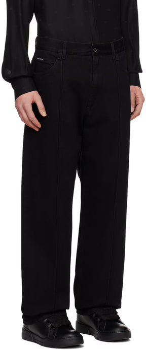 Dolce&Gabbana Black Pinched Seam Jeans